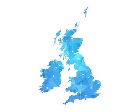 Vector Map Of The United Kingdom Dots Free Vector Map