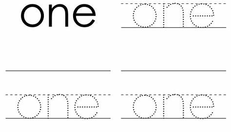 trace sight words worksheets