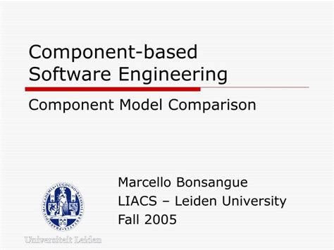 Ppt Component Based Software Engineering Powerpoint Presentation