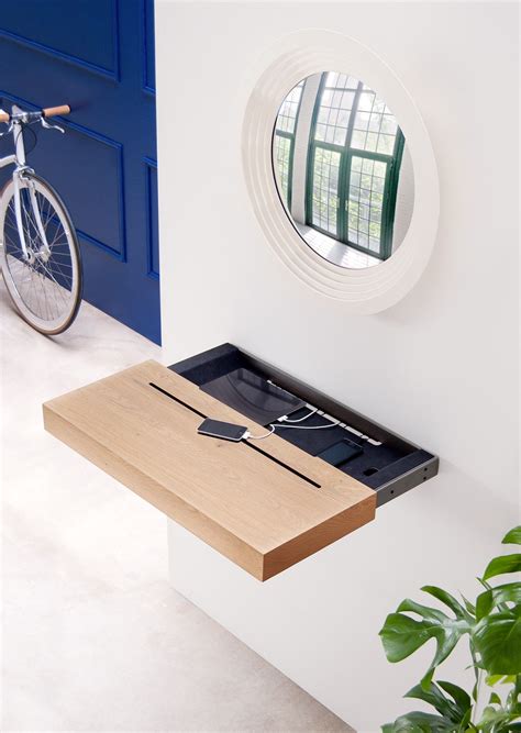 And, with all the devices that we need to store and charge at night i thought that integrating an open, and accessible, shelf just below the top with outlets and usb ports would be a welcomed accessory. Stage Interactive Shelf | Shelves, Wall mounted shelves ...