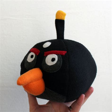 Obsessively Stitching Angry Birds Plush Green White Black And