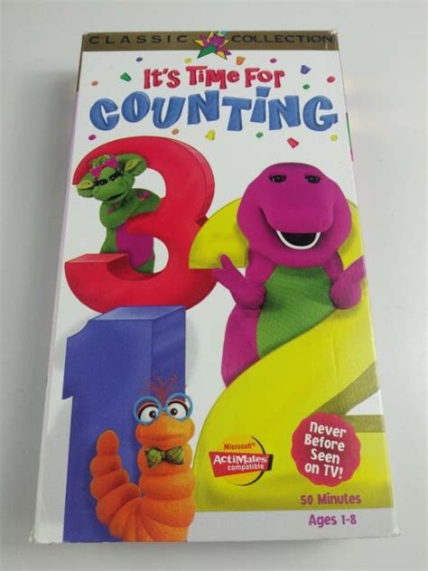 Barney Its Time For Counting Vhs 1998 For Sale Online Ebay