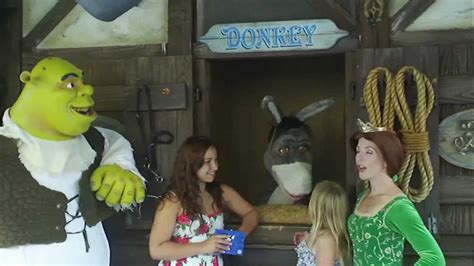 Donkey Shrek And Fiona In Universal Studios Youtube