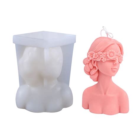 Diy Silicone Candle Mold 3d Silicone Casting Candle Mould Candle Making Mould Lady Body Shape