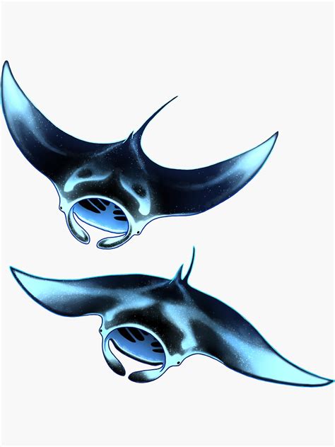 Manta Ray Sticker For Sale By Twicinas Redbubble