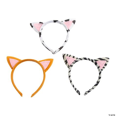 Plush Kitty Ear Headbands 12 Pc Oriental Trading