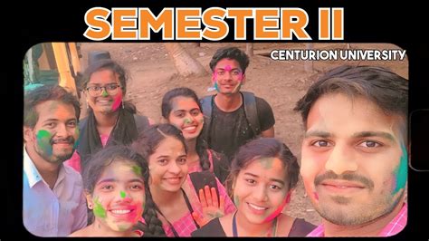 Semester II Captured Centurion University Paralakhemundi YouTube