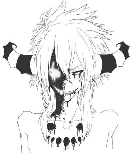 Scary Anime Boy Anime Demon Boy Demon Drawings Anime Demon