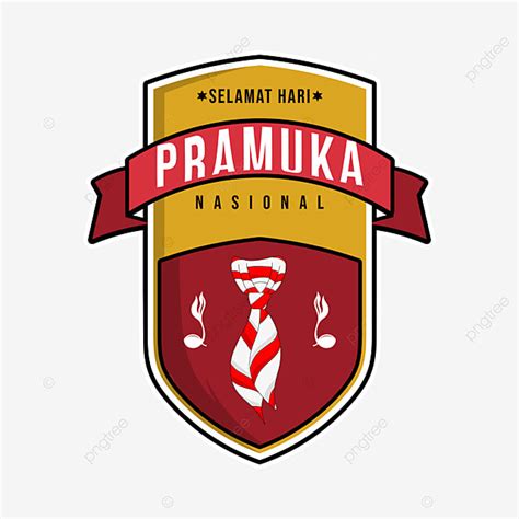 Selamat Hari Pramuka Logo Design With Tunas Kelapa Element Hari