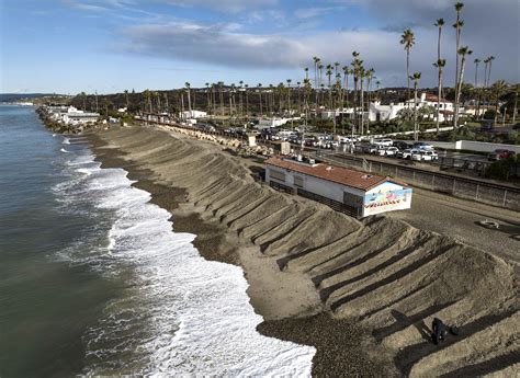 A California coastal town grapples with losing its beach