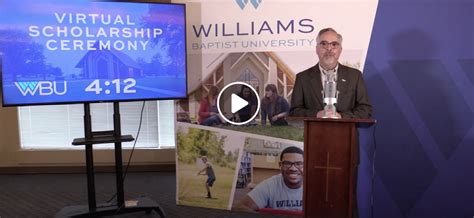 Williams Baptist University Holds Online Ceremony Honoring Scholarship