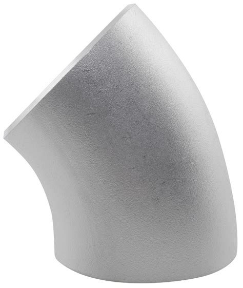 Long Radius Elbow 45° Sch 40s 316l Stainless Steel Nero Pipeline