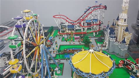 Placing The Lego Roller Coaster Amusement Park Update Youtube