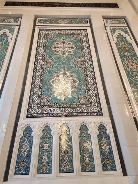 Beautiful Interior Design Of Sultan Qaboos In Muscat Oman Stock Photo