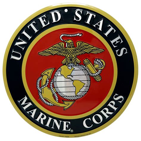 Buy Ramsons Imports United States Marine Corps Emblem Round Metal Sign Online At Desertcart
