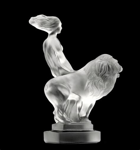 Sold Price Art Deco Glass Car Mascot Figurine Nude Women With A Lion