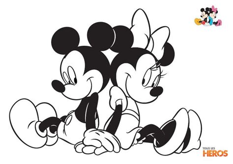 Coloriagesmickeyetminnie Mickey Mouse Coloring Pages Valentine