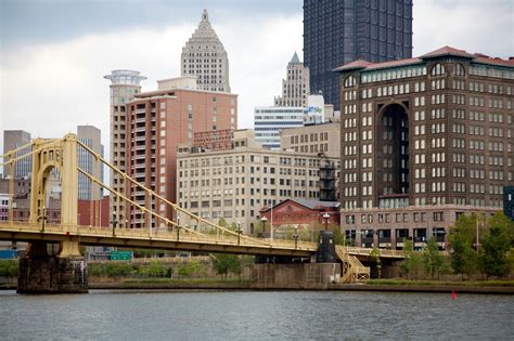The Byham Theater And Sixth Street Bridge In Pittsburgh