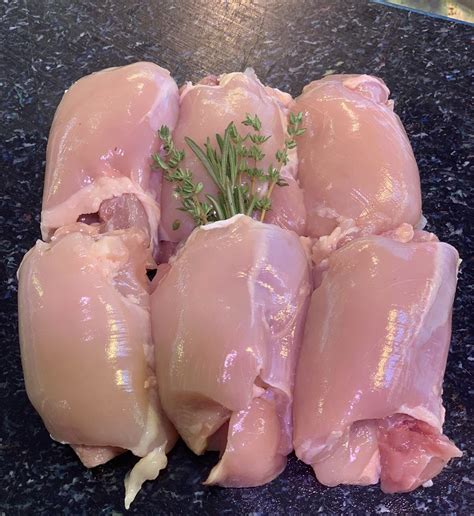 Free Range Boneless Chicken Thighs The Village Butcher Your Craft Butcher Delivered