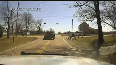 Lordstown Police Dashcam Video Shows Chase Hours Before Man Shot By