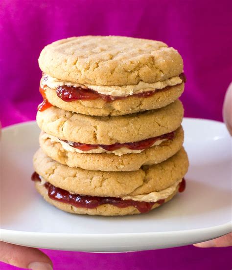 Peanut Butter And Jelly Sandwich Cookies Chef Savvy