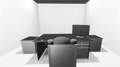 Animated 3d Model Of Office Interior Cgtrader