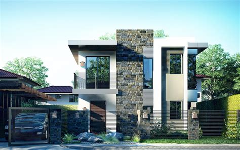 Modern mengacu pada arsitektur modernis yang ada pada awal hingga pertengahan abad 20. Modern house design, PHD-2015018 - Pinoy House Designs