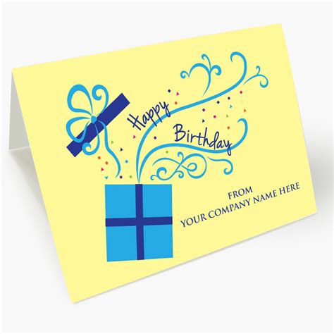 Front Imprint Business Birthday Card åäÌÝÌÕ