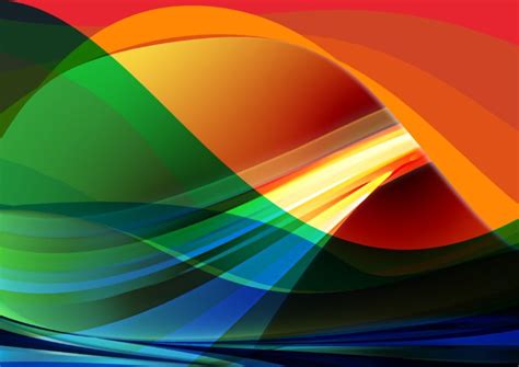 Abstract Wavy Colorful Background