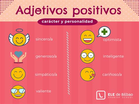 Adjetivos Positivos En Español Para Describir El Carácter De Las