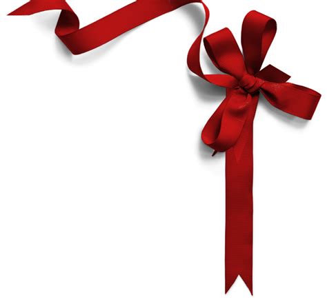 Red Christmas Ribbon Png File Png Mart