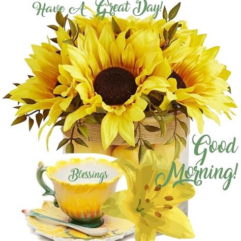 Sunflower Bunch Good Morning Have A Great Day Pictures Photos And Images For Facebook