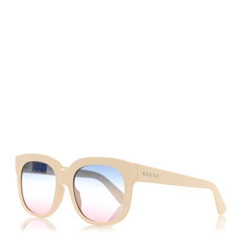 gucci square frame gg0361s sunglasses ivory 1256497 fashionphile