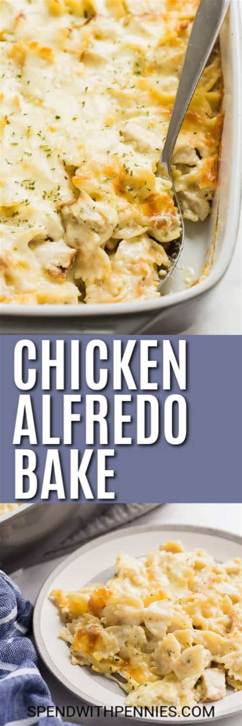 Chicken Alfredo Bake Great Freezer Dish Spend With Pennies
