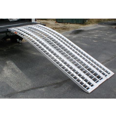 8 Long Black Widow Aluminum Non Folding Arched Motorcycle Ramp
