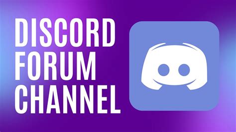 New How To Create Forum Channels On Discord Youtube