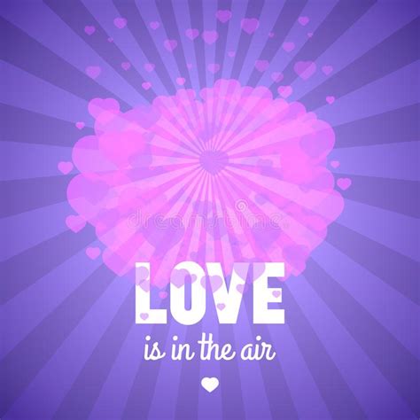 Love Is In The Air Valentine S Day Vector Illustration Stock Vector