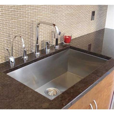 Stainless steel sinks are thus a great option due to their durability and sleek looks. 32 Inch Stainless Steel Undermount Single Bowl Kitchen ...