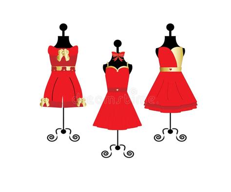 Dress Prom Red Stock Illustrations 350 Dress Prom Red Stock