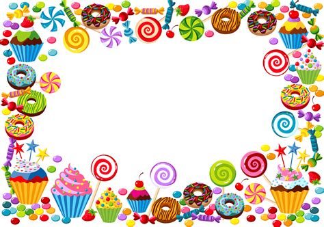 Candy Border Clip Art Page Border And Vector Graphics All In One Photos