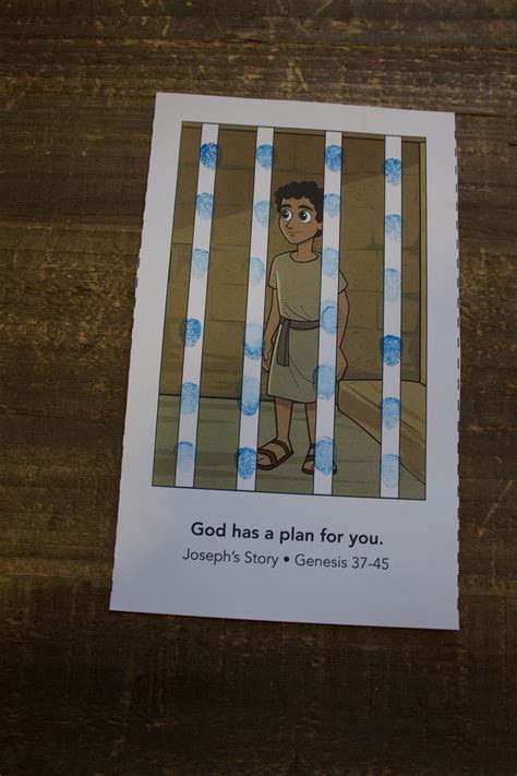 Joseph In Prison Printable Craft
