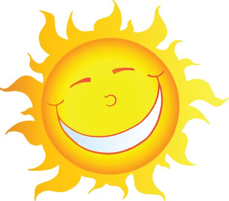 Cartoon Sun Pic Happy Cartoon Sun Royalty Free Vector Image