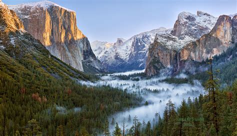 Michaelpocketlist Morning Fog At Tunnel View Yosemite Valley 2048 X