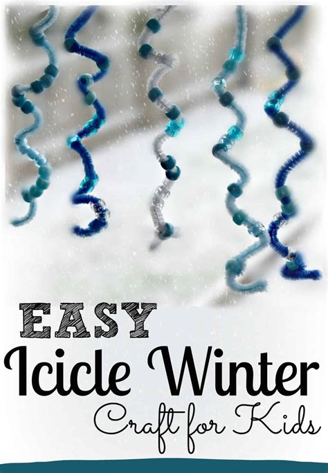 Easy Icicle Winter Craft