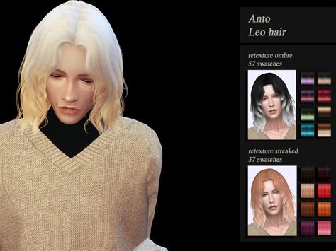 Honeyssims4 Male Hair Recolorretex Anto Leo Mesh Required The Sims