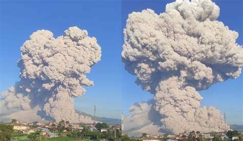 Gunung Sinabung Meletus Kolom Abu Capai Ketinggian Meter Uss Feed