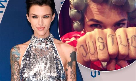 11 celebrities who love tattoos ruby rose celebrity t