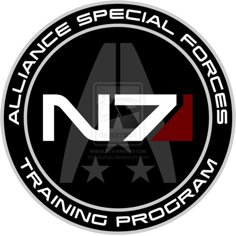 Mass Effect N7 Training Program Custom Logo By ~cbunye On Deviantart Mass Effect Mass Effect