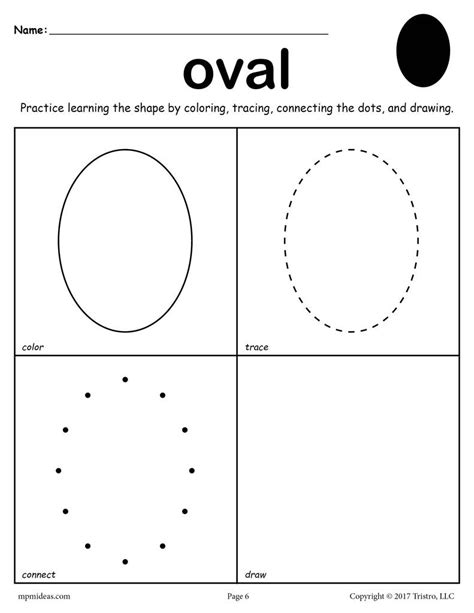 Oval Tracing Worksheet Preschool Name Tracing Generator Free