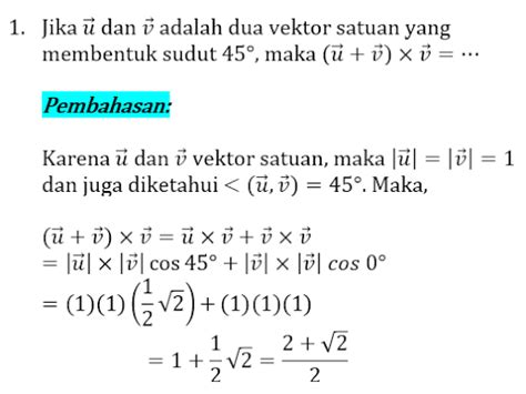 Contoh Soal dan Pembahasan Vektor (TERLENGKAP) - Soalskul